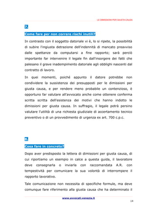 Come scrivere lettera dimissioni