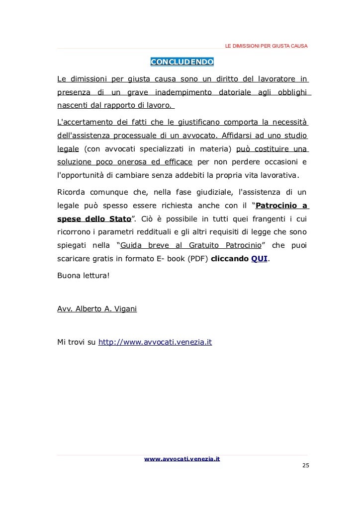 Lettera dimissioni con preavviso parziale