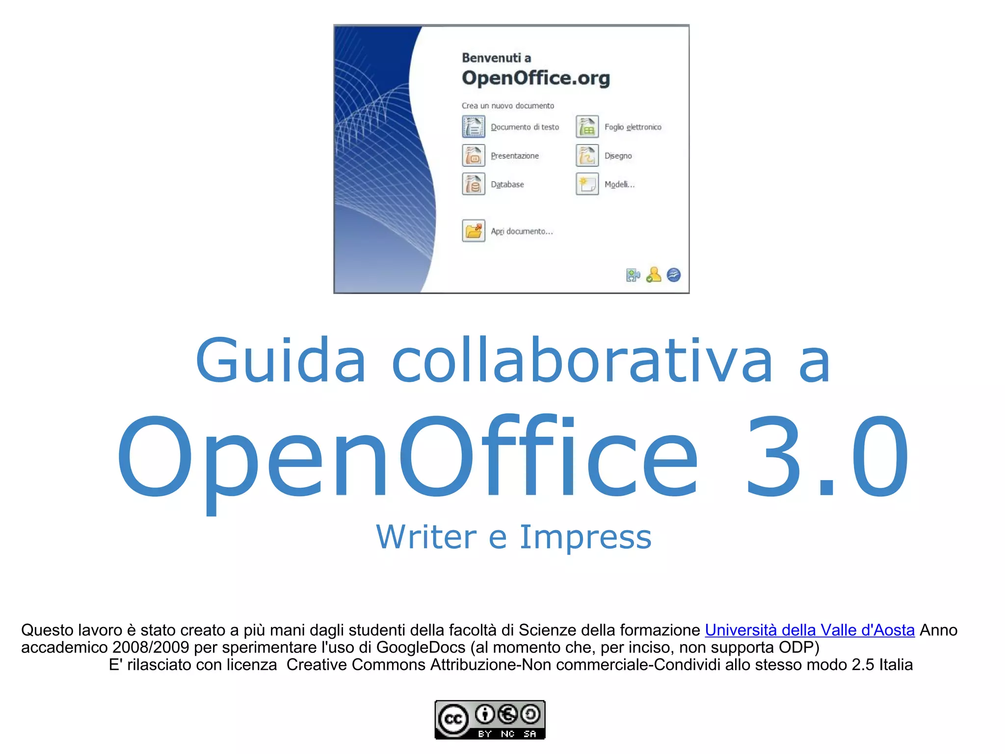 Tutorial OpenOffice Writer, Impress | ODP