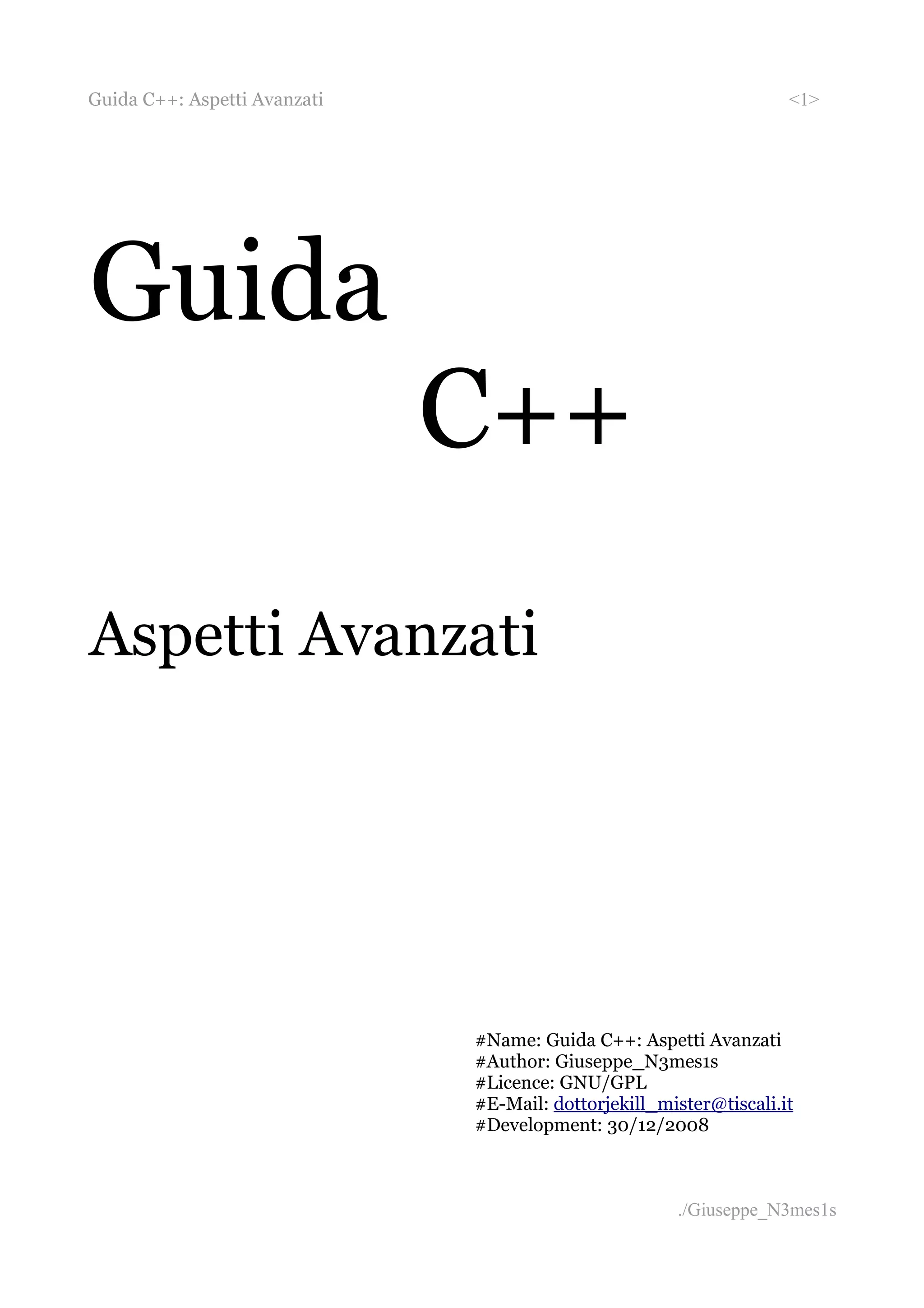 Guida C++