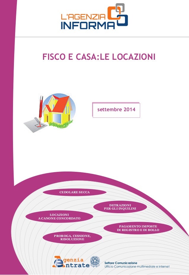 Guida Fisco Casa E Locazioni Da Agenzia Delle Entrate