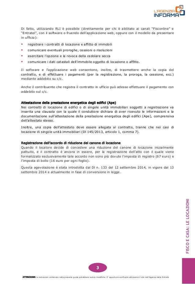 Guida Fisco Casa E Locazioni Da Agenzia Delle Entrate