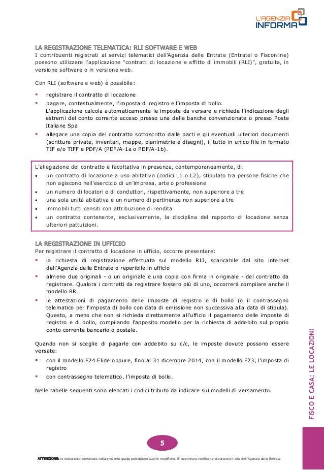 Guida Fisco Casa E Locazioni Da Agenzia Delle Entrate