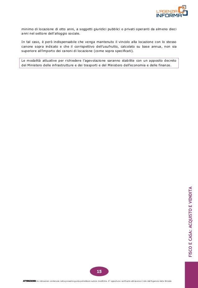 Vendita casa con usufrutto