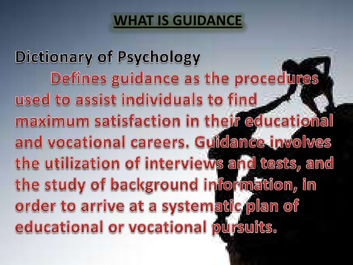 The What and Why of Guidance