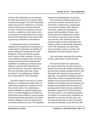 Prr Code Ada Guidance 2010 ada_standards_prt | PDF