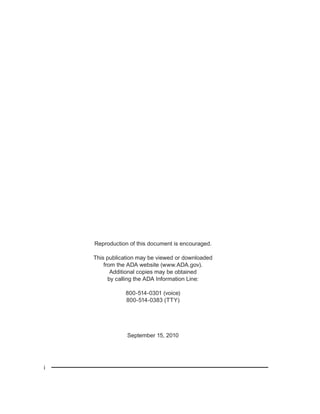 Prr Code Ada Guidance 2010 ada_standards_prt | PDF