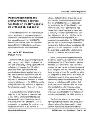 Prr Code Ada Guidance 2010 ada_standards_prt | PDF