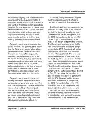 Prr Code Ada Guidance 2010 ada_standards_prt | PDF