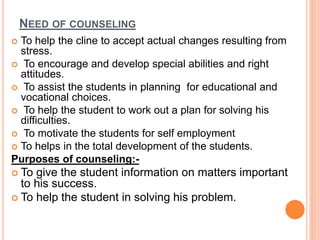 Success Counseling Example Guidance and counselling | PPTX