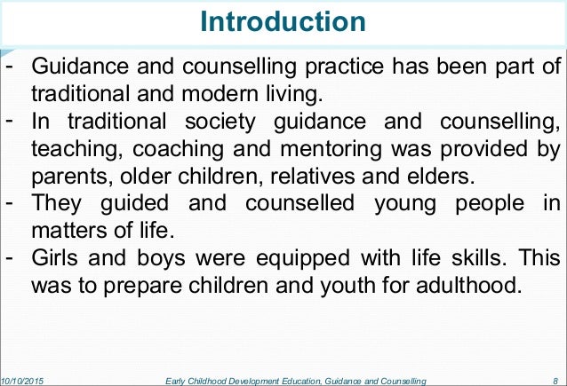 Ppt Early Childhood Development Education Guidance And Counselling Powerpoint Presentation Id 9140727