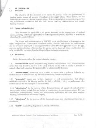 Guidance document on GDPMD and Site Master File from DRAP