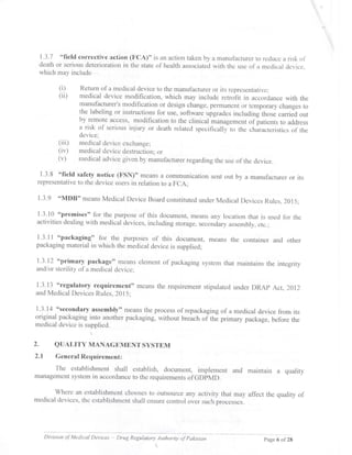 Guidance document on GDPMD and Site Master File from DRAP