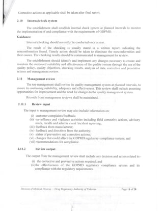 Guidance document on GDPMD and Site Master File from DRAP