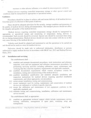 Guidance document on GDPMD and Site Master File from DRAP