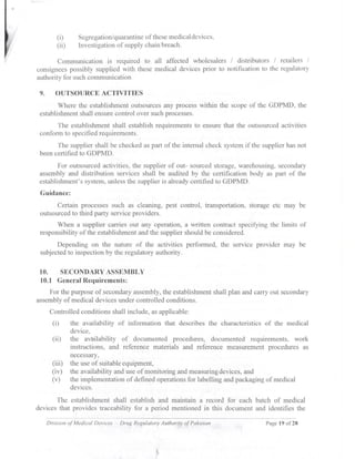 Guidance document on GDPMD and Site Master File from DRAP