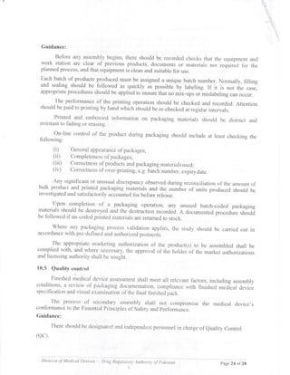 Guidance document on GDPMD and Site Master File from DRAP