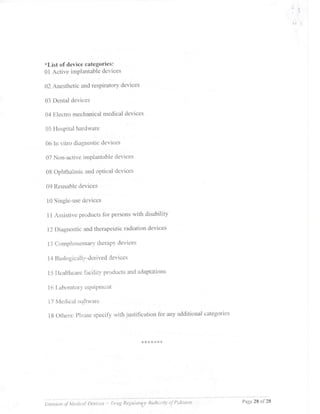 Guidance document on GDPMD and Site Master File from DRAP