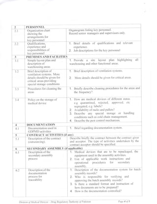 Guidance document on GDPMD and Site Master File from DRAP