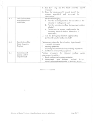 Guidance document on GDPMD and Site Master File from DRAP