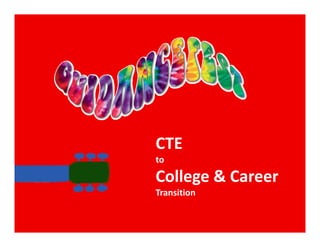 CTE 
CTE
to 
College & Career
  ll    &
Transition
 