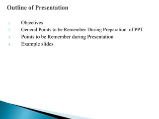 General Guidance for Project Presentation | PPT