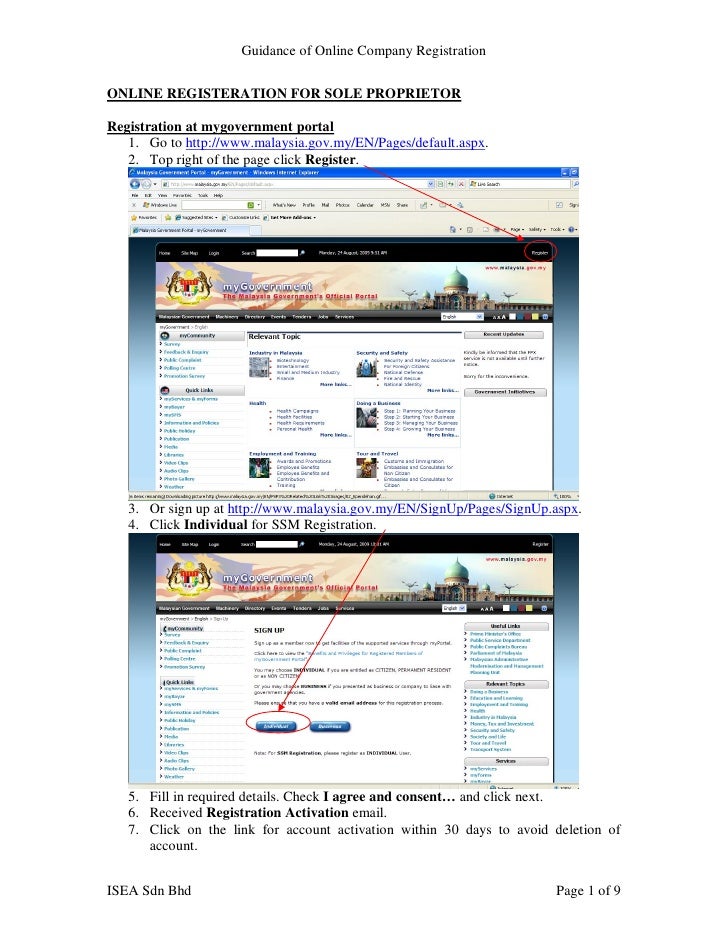 Guidance Of Online Company Registration