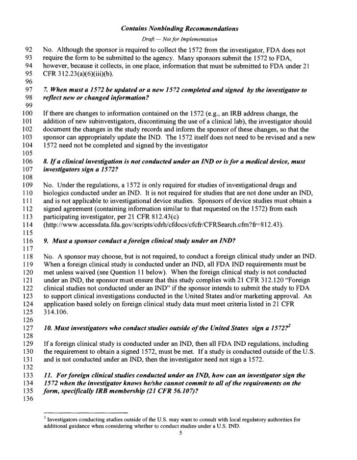 Fda 1572 Template Fda 1572 Template