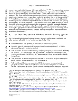 FDA GUIDANCE: Oversight Of Clinical Investigations Risk Based Approach ...