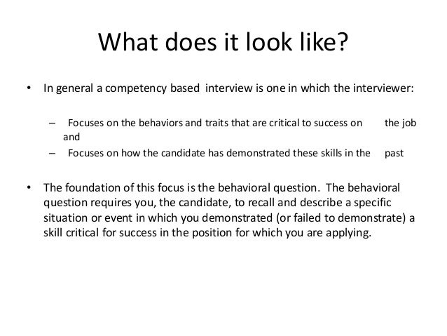 situation based interview