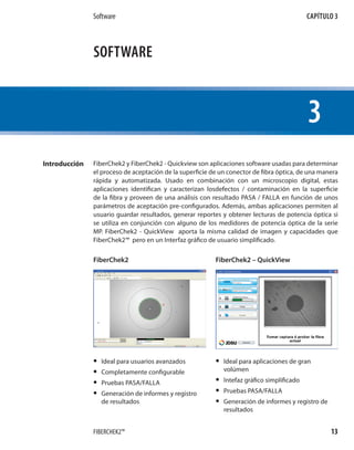 Guía rápida para instalar el software de fiberchek2 | PDF