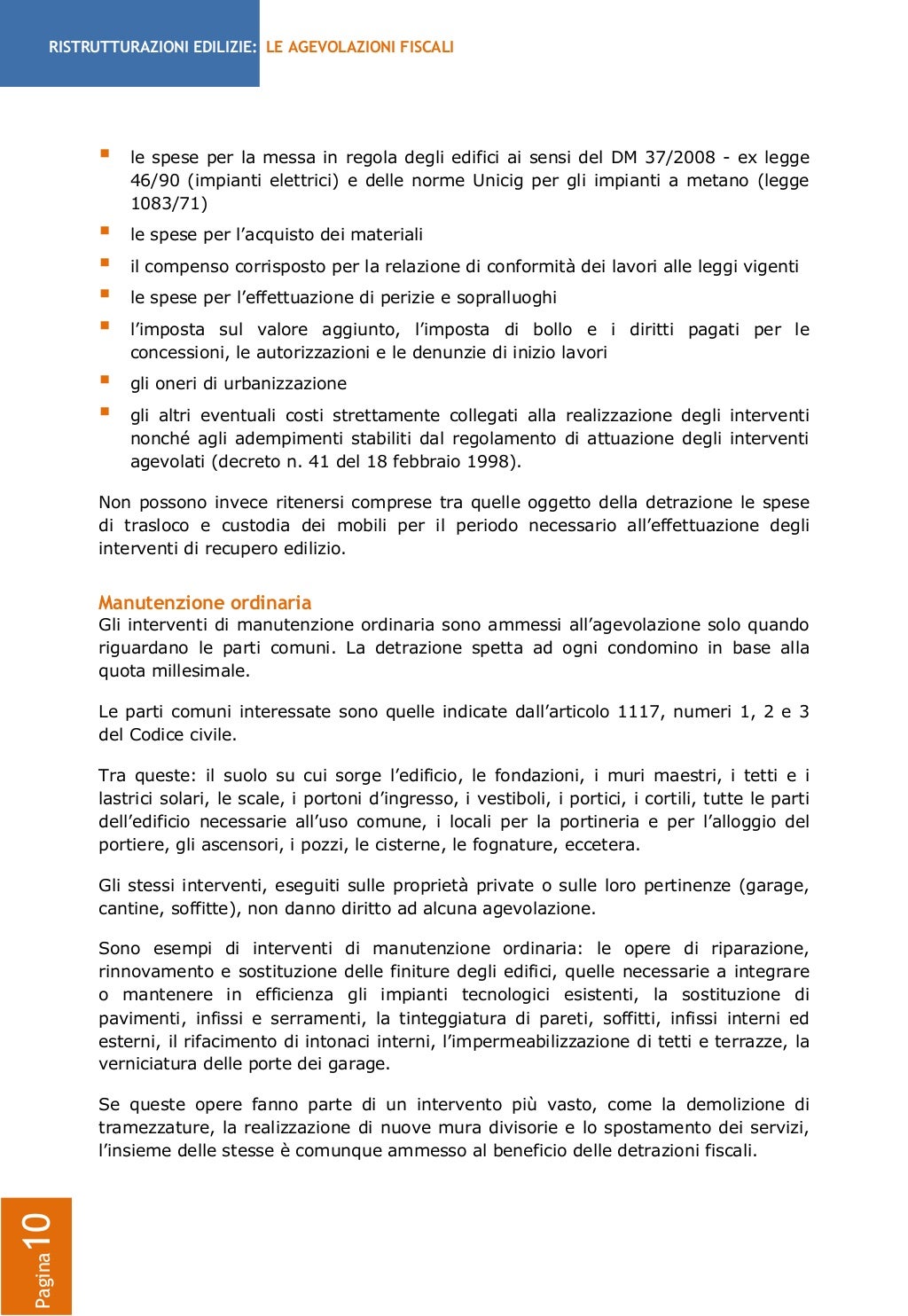 Agevolazioni fiscali per le ristrutturazioni edilizie 2013 LA GUIDA