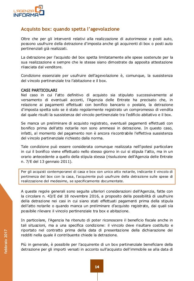 Guida ristrutturazioni edilizie 1 2017 agenzia delle entrate Spese notarili per vendita casa