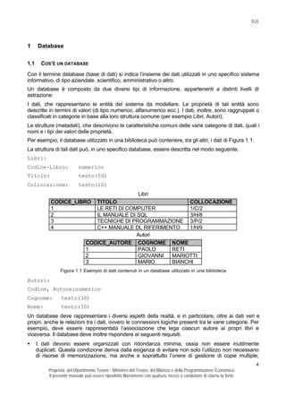 Guida Database SQL | PDF