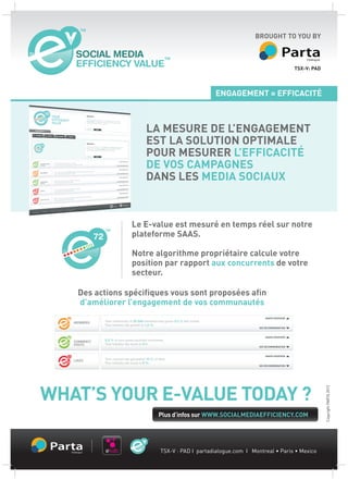 Copyright PARTA 2012




TM




     TSX-V : PAD I partadialogue.com I Montreal • Paris • Mexico
 