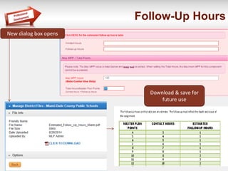 Follow-Up Hours
New dialog box opens
Download & save for
future use
 