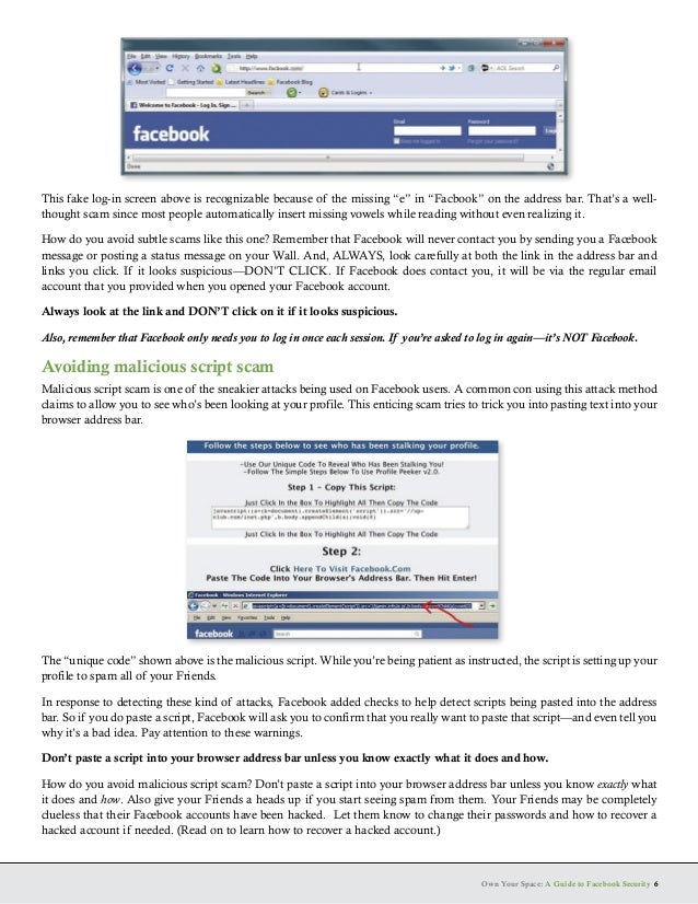 Guide To Facebook Security Guide To Facebook Security