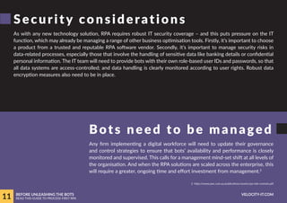 GUIDE TO RPA - Before Unleashing The Bots | PDF