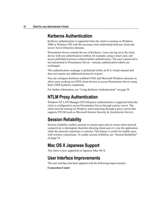 Guide citrix presentation server™ - client for java administrator’s | PDF