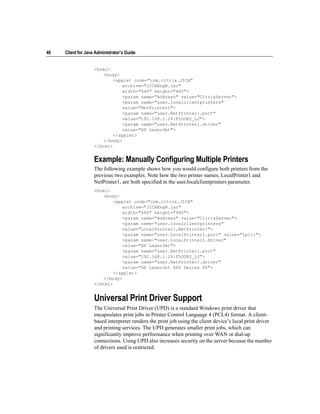 Guide citrix presentation server™ - client for java administrator’s | PDF