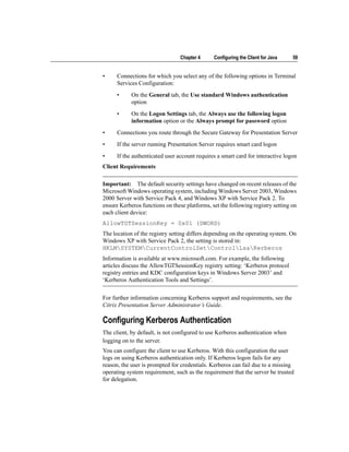 Guide citrix presentation server™ - client for java administrator’s | PDF