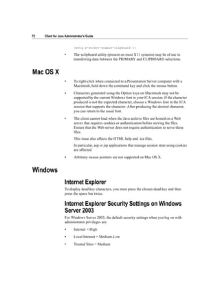 Guide citrix presentation server™ - client for java administrator’s | PDF