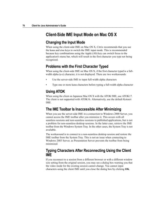 Guide citrix presentation server™ - client for java administrator’s | PDF