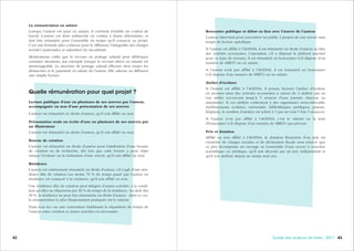 434342 Guide des auteurs de livres - 2017
La rémunération en salaire
Lorsque l’auteur est payé en salaire, il convient d’établir un contrat de
travail. L’auteur est alors embauché en contrat à durée déterminée, et
doit être rémunéré pour l’ensemble du temps qu’il consacre au projet.
C’est une formule plus coûteuse pour le diffuseur, l’intégralité des charges
sociales (patronales et salariales) lui incombant.
Mentionnons enfin que le recours au portage salarial peut débloquer
certaines situations, par exemple lorsque le recours direct au salariat est
inenvisageable. La structure de portage salarial effectue alors toutes les
démarches et le paiement en salaire de l’auteur. Elle adresse au diffuseur
une simple facture.
Quelle rémunération pour quel projet ?
Lecture publique d’une ou plusieurs de ses œuvres par l’auteur,
accompagnée ou non d’une présentation de ses œuvres
L’auteur est rémunéré en droits d’auteur, qu’il soit affilié ou non.
Présentation orale ou écrite d’une ou plusieurs de ses œuvres par
un illustrateur
L’auteur est rémunéré en droits d’auteur, qu’il soit affilié ou non.
Bourse de création
L’auteur est rémunéré en droits d’auteur pour l’attribution d’une bourse
de création ou de recherche, dès lors que cette bourse a pour objet
unique l’écriture ou la réalisation d’une œuvre, qu’il soit affilié ou non.
Résidence
L’auteur est entièrement rémunéré en droits d’auteur, s’il s’agit d’une rési-
dence dite de création (au moins 70 % du temps passé par l’auteur en
résidence est consacré à la création), qu’il soit affilié ou non.
Une résidence dite de création peut intégrer d’autres activités, à la condi-
tion qu’elles ne dépassent pas 30 % du temps de la résidence. Au-delà des
30 %, la résidence ne peut être rémunérée en droits d’auteur : dans ce cas,
la rémunération la plus fréquemment pratiquée est le salariat.
Dans tous les cas une convention établissant la répartition du temps de
l’auteur entre création et autres activités est nécessaire.
Rencontre publique et débat en lien avec l’œuvre de l’auteur
L’auteur intervient pour rencontrer un public à propos de son œuvre sans
temps de lecture spécifique.
Si l’auteur est affilié à l’AGESSA, il est rémunéré en droits d’auteur au titre
des activités accessoires. Cependant, s’il a dépassé le plafond autorisé
pour ce type de revenus, il est rémunéré en honoraires (s’il dispose d’un
numéro de SIRET) ou en salaire.
Si l’auteur n’est pas affilié à l’AGESSA, il est rémunéré en honoraires
(s’il dispose d’un numéro de SIRET) ou en salaire.
Atelier d’écriture
Si l’auteur est affilié à l’AGESSA, il pourra facturer l’atelier d’écriture
en revenus issus des activités accessoires à raison de 3 ateliers par an
(un atelier recouvrant jusqu’à 5 séances d’une journée chacune au
maximum). Si ces ateliers s’adressent à des organismes socio-éducatifs,
établissements scolaires, universités, bibliothèques publiques, prisons,
hôpitaux, le nombre d’ateliers est relevé à 5 par an (soit 5 fois 5 séances).
Si l’auteur n’est pas affilié à l’AGESSA, c’est le salariat ou la note
d’honoraires (s’il dispose d’un numéro de SIRET) qui prévaut.
Prix et dotation
Affilié ou non affilié à l’AGESSA, la dotation financière d’un prix est
exonérée de charges sociales et de déclaration fiscale sous réserve que
ce prix récompense un ouvrage ou l’ensemble d’une œuvre à caractère
scientifique ou artistique, qu’il soit décerné par un jury indépendant et
qu’il soit attribué depuis au moins trois ans.
 