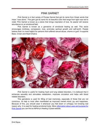 Guide for Pink Gemstones | PDF | Style & Fashion