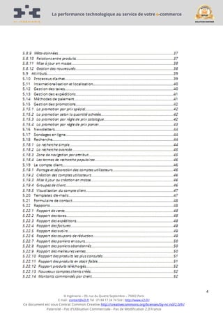 La performance technologique au service de votre e-commerce

4
Xi Ingénierie – 09, rue du Quatre Septembre – 75002 Paris
E mail : contact@x2i.fr Tel : 01 84 17 24 74 Site : http://www.x2i.fr/

Ce document est sous Contrat Common Creative http://creativecommons.org/licenses/by-nc-nd/2.0/fr/
Paternité - Pas d'Utilisation Commerciale - Pas de Modification 2.0 France

 