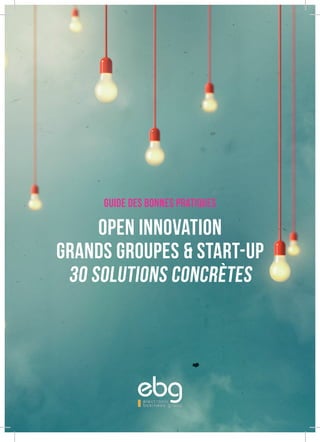 Open Innovation
Grands groupes & Start-up
30 solutions concrètes
guide des bonnes pratiques
 