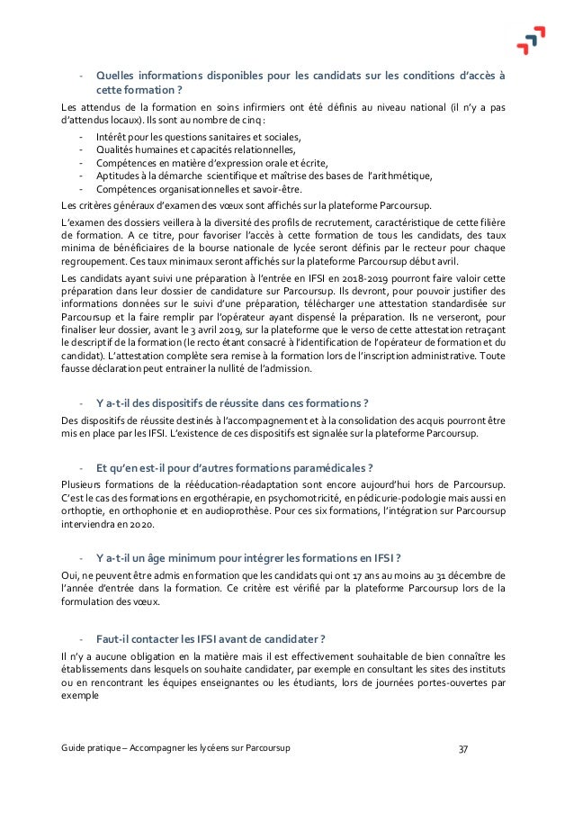 Exemple Lettre De Motivation Parcoursup Ifsi  Communauté MCMS™.