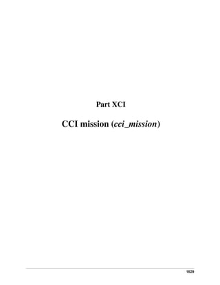 1629
Part XCI
CCI mission (cci_mission)
 
