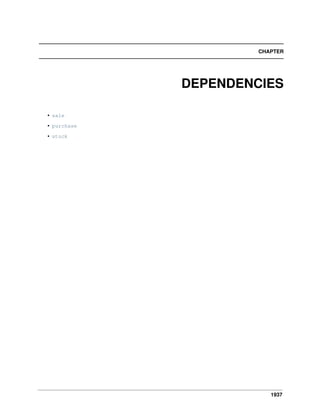 1937
CHAPTER
DEPENDENCIES
• sale
• purchase
• stock
 